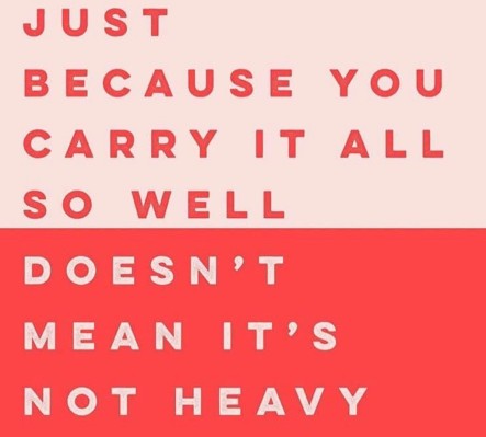 Just because you carry it well