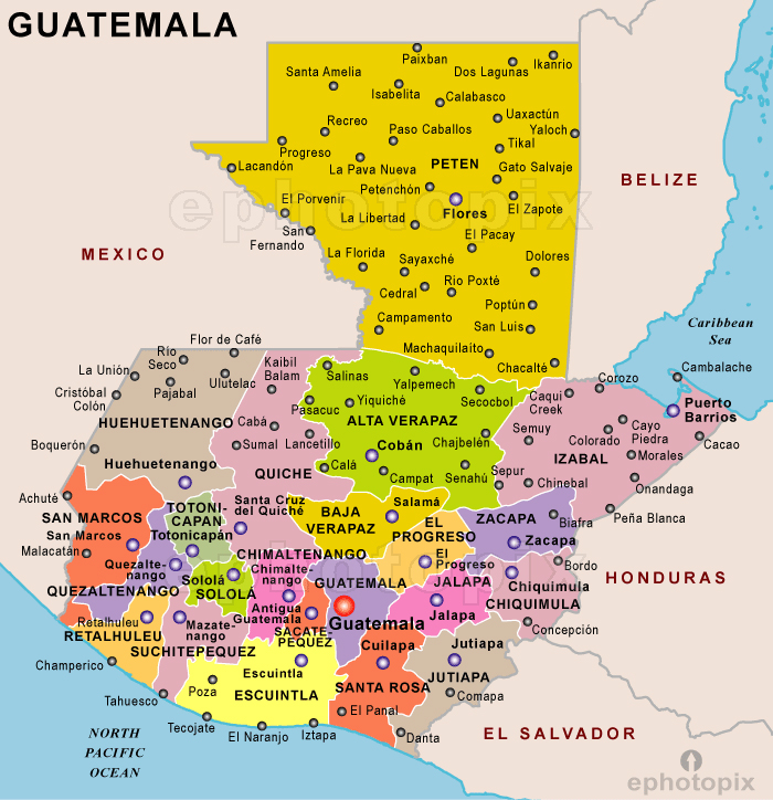 Guatemala Map