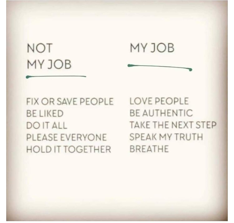 My Job vs not my job