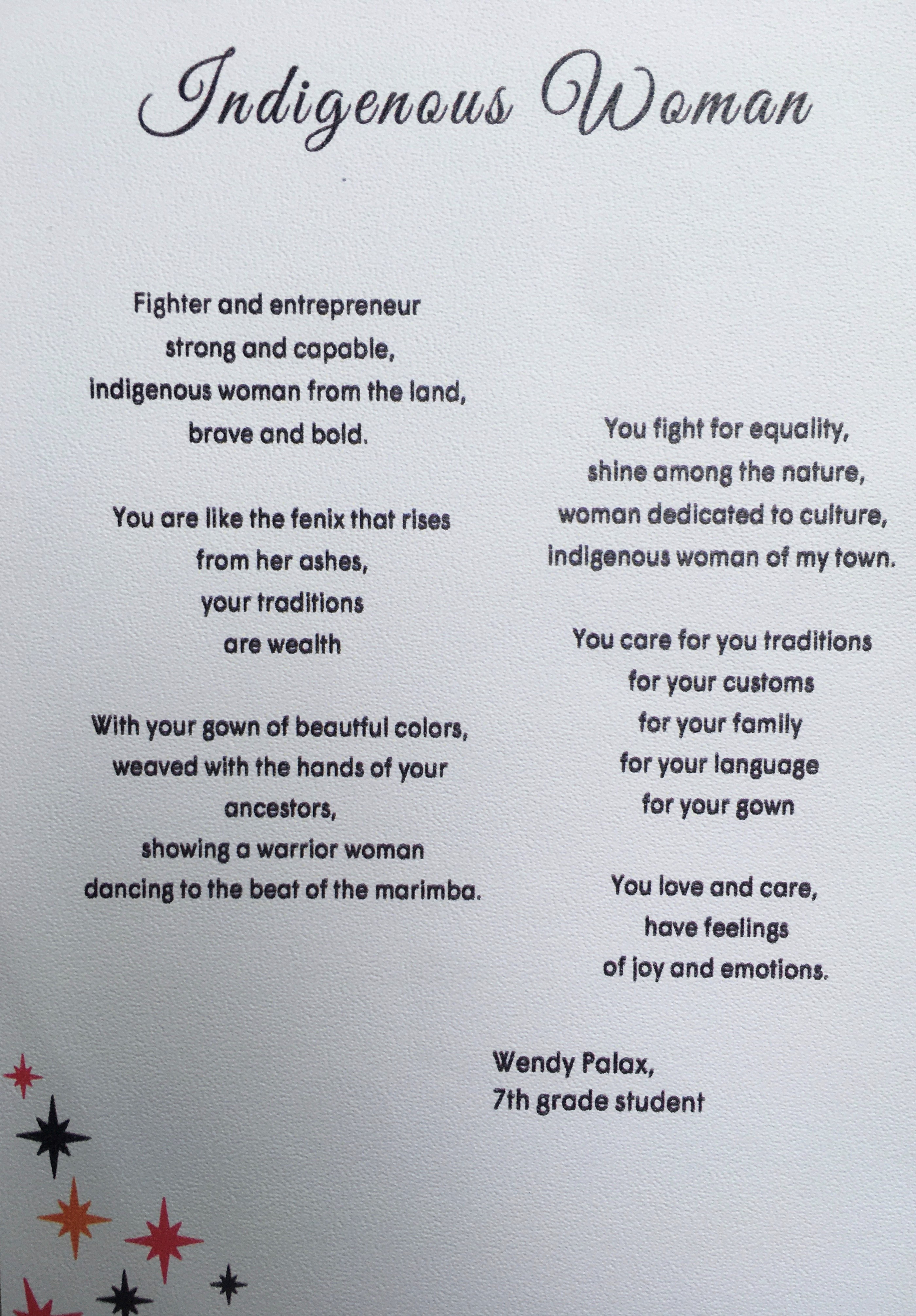 Indigenous Woman Poem